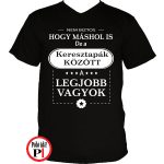 Máshol keresztapa póló fekete