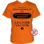Máshol keresztapa póló narancs