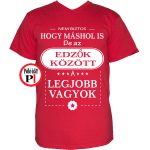 mások között edző póló piros