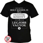 mások között festő póló fekete
