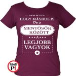 másban is mentős póló női burgundi