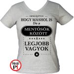 másban is mentős póló női szürke