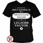 Mások között motoros póló fekete