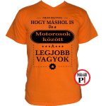 Mások között motoros póló narancs