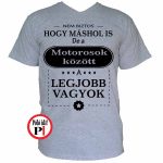 Mások között motoros póló szürke