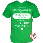 Mások között motoros póló zöld