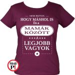 Mások között nagymama póló burgundi