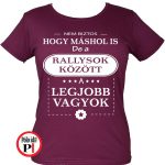 másban is rallys póló női burgundi