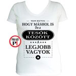 Női mások között testvér póló fehér