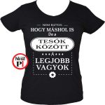 Női mások között testvér póló fekete