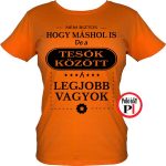 Női mások között testvér póló narancs