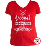 megvarrja családi nagymama póló piros