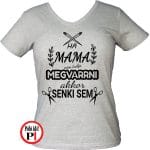 megvarrja családi nagymama póló szürke