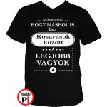 Mások között férfi kosaras póló fekete