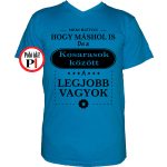 Mások között férfi kosaras póló vkék
