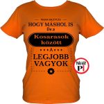 Mások között női kosaras póló narancs