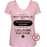 Mások között női kosaras póló pink