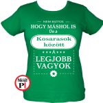 Mások között női kosaras póló zöld