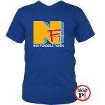 NFT kriptós póló kék
