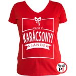 női igazán jó karácsoni póló piros