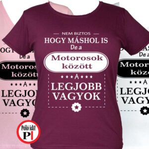 Női mások között motoros póló