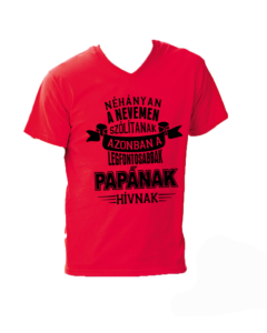papának hívnak póló piros