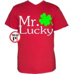 Lucky páros póló férfi piros