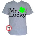 Lucky páros póló férfi szürke