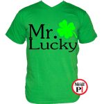 Lucky páros póló férfi zöld