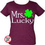 Lucky páros póló női burgundi