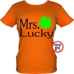 Lucky páros póló női narancs