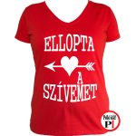 páros pólók szívemet piros