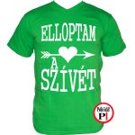 páros pólók szívét zöld