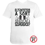 sörös póló eltüntetem fehér