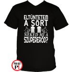 sörös póló eltüntetem fekete
