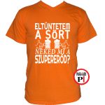sörös póló eltüntetem narancs