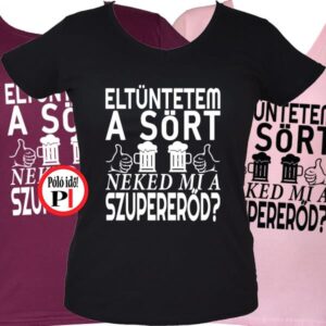 sörös póló eltüntetem női