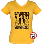 sörös póló eltüntetem női citrom
