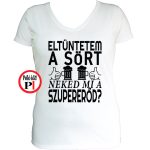 sörös póló eltüntetem női fehér