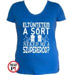 sörös póló eltüntetem női kék