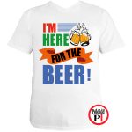 sörös póló im here fehér