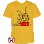 Szántanikell traktoros póló citrom