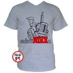 Szántanikell traktoros póló szürke