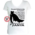 szuper anya póló fehér