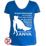 szuper anya póló kék
