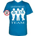 team legénybúcsú póló férfi vkék