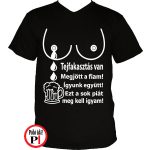 tejfakasztó póló fiam igyam fekete