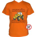 traktoros póló hektár harcos narancs