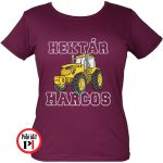 traktoros póló hektár harcos burgundi
