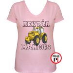 traktoros póló hektár harcos pink